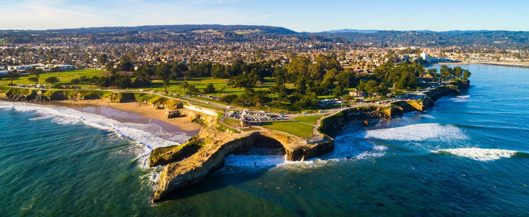 The Monterey Bay coastline